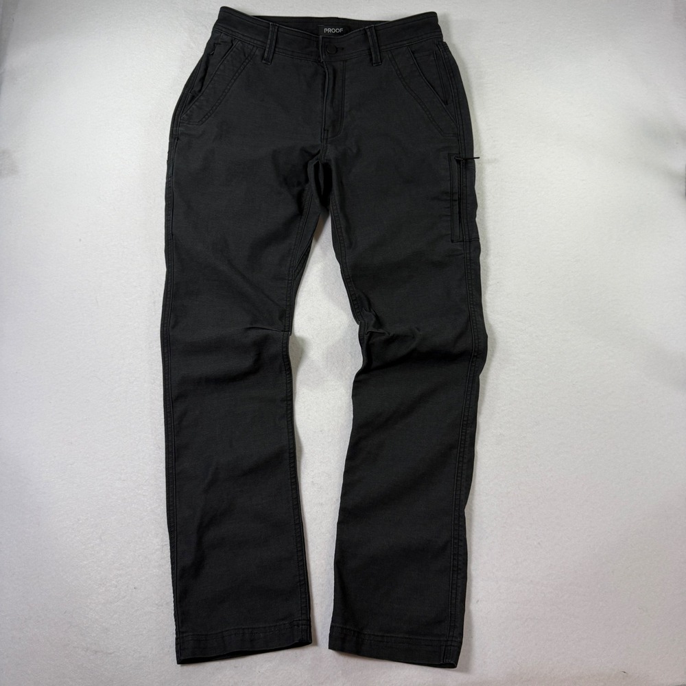 Huckberry Proof Rover EDC Pants 30x32 Charcoal Black Performance Stretch Utility